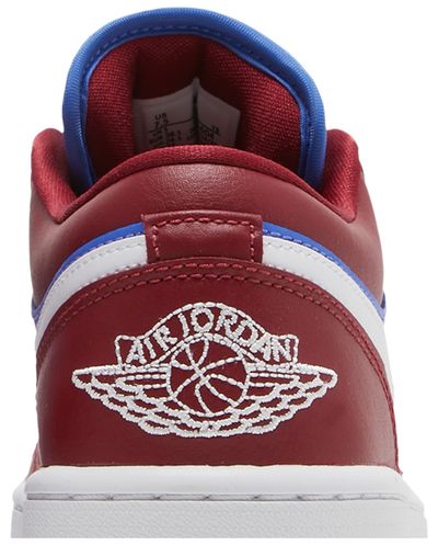 Jordan 1 Low Pomegranate Medium Blue (Women's)