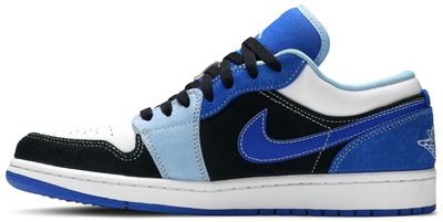 Jordan 1 Low Black Blue White