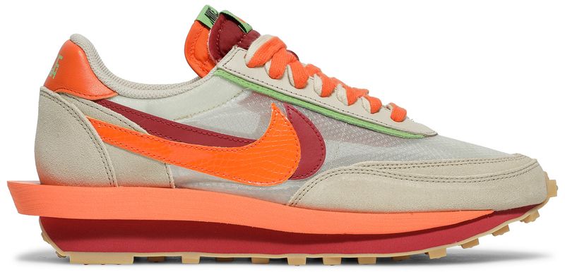 Nike LD Waffle sacai CLOT Net Orange Blaze