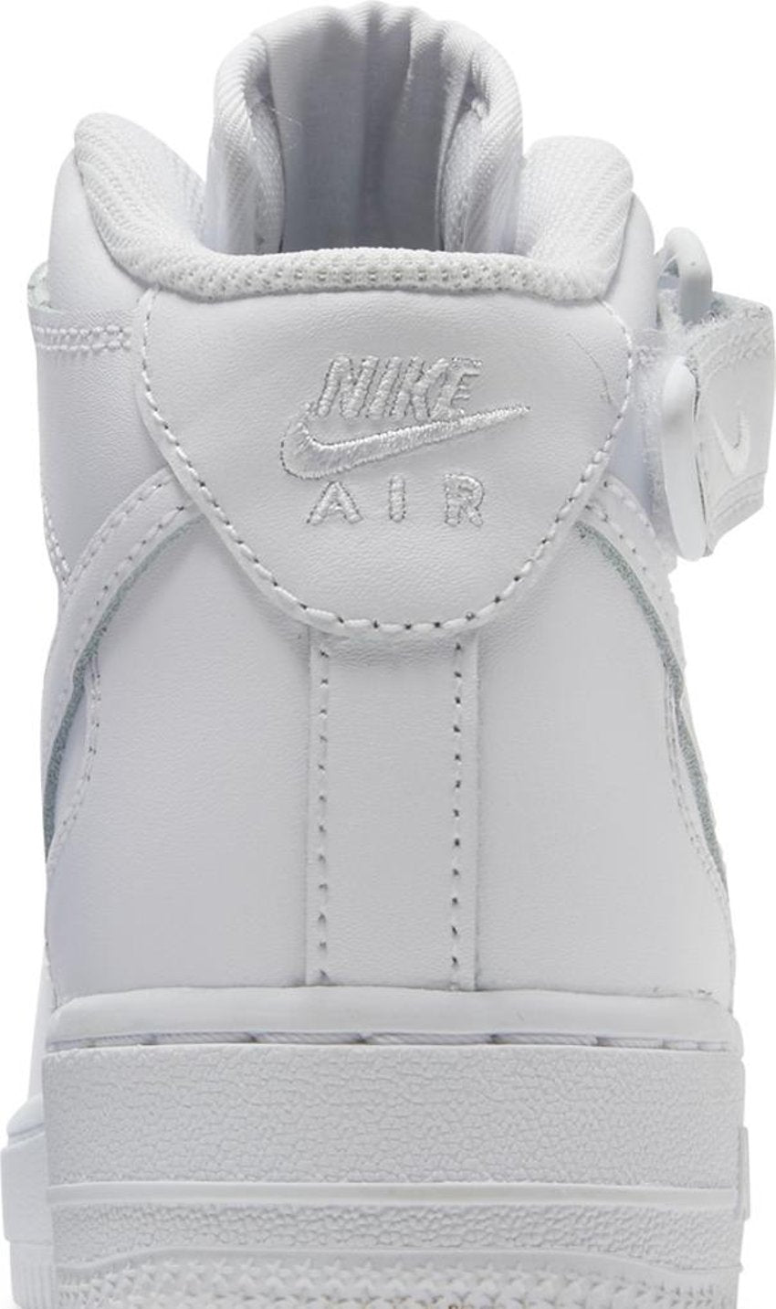 Nike Air Force 1 Mid LE Triple White (GS)