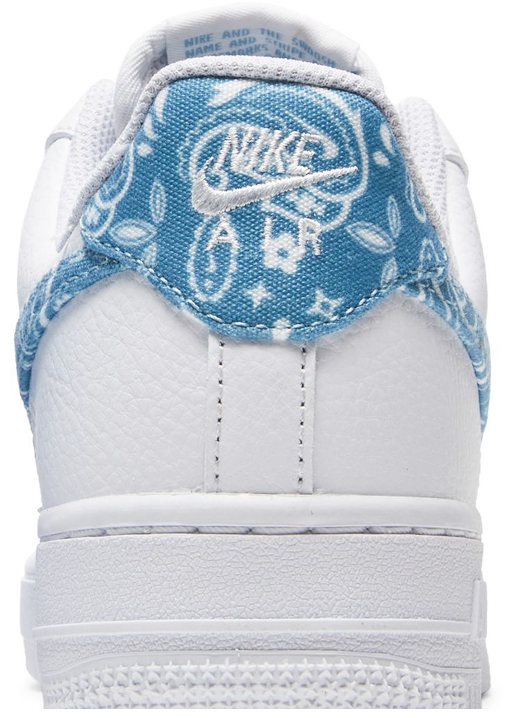 Nike Air Force 1 Low '07 Essential White Worn Blue Paisley (Women's)