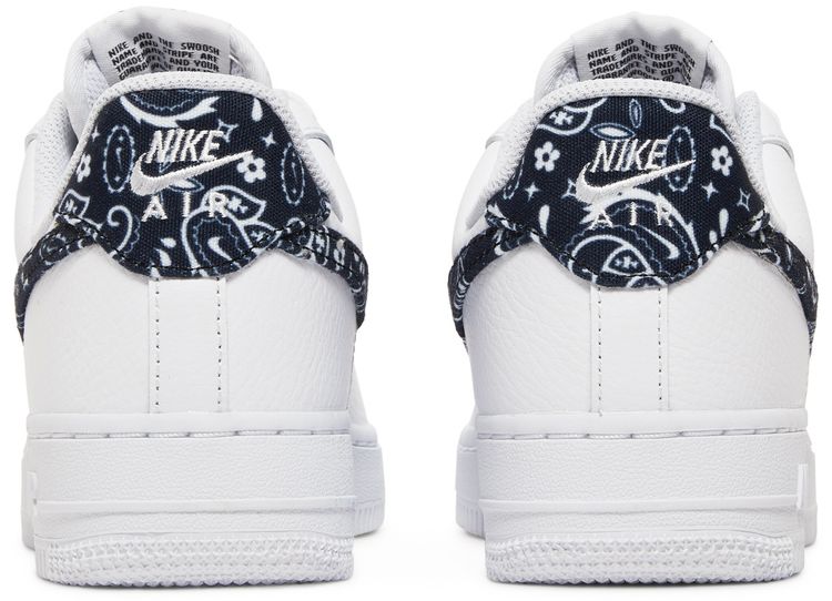 Nike Air Force 1 Low '07 Essential White Black Paisley (Women's)