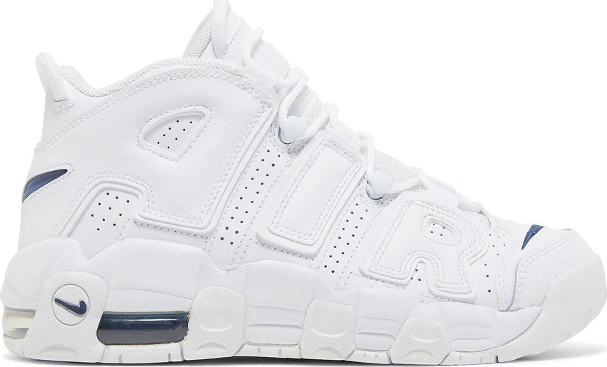 Nike Air More Uptempo White Midnight Navy (GS)