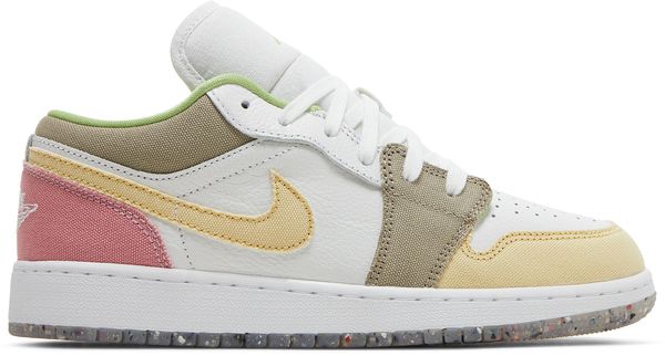 Jordan 1 Low Pastel Grind Vivid Green (GS)