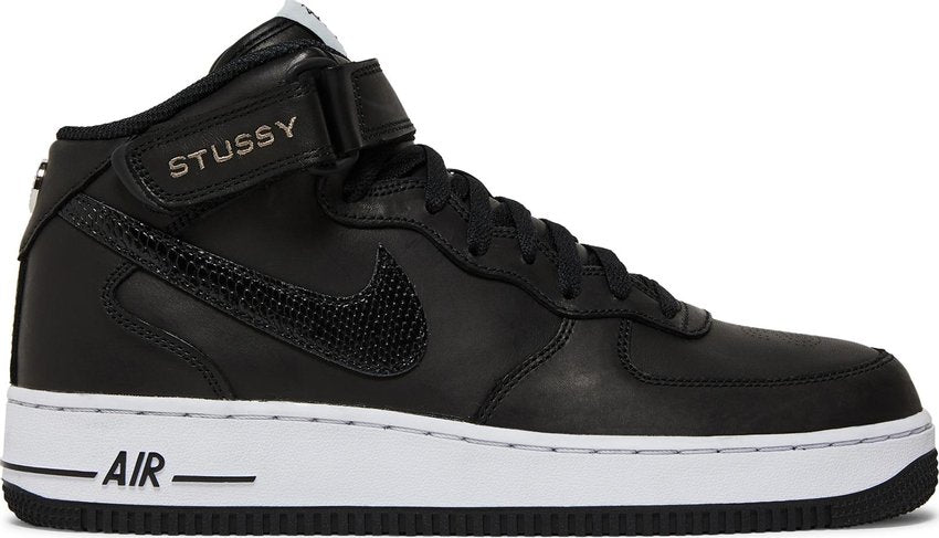 Nike Air Force 1 Mid Stussy Black White