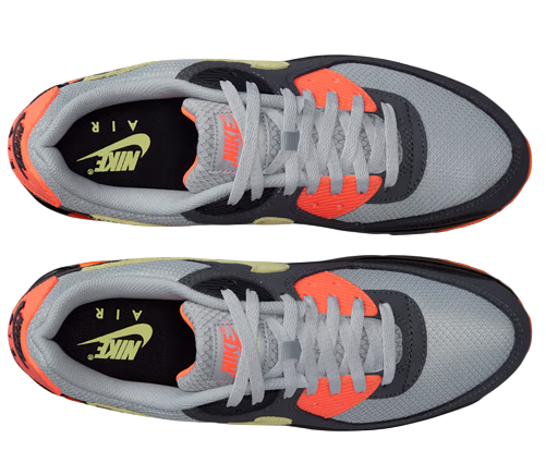 Nike Air Max 90 Light Smoke Grey Hyper Crimson Limelight