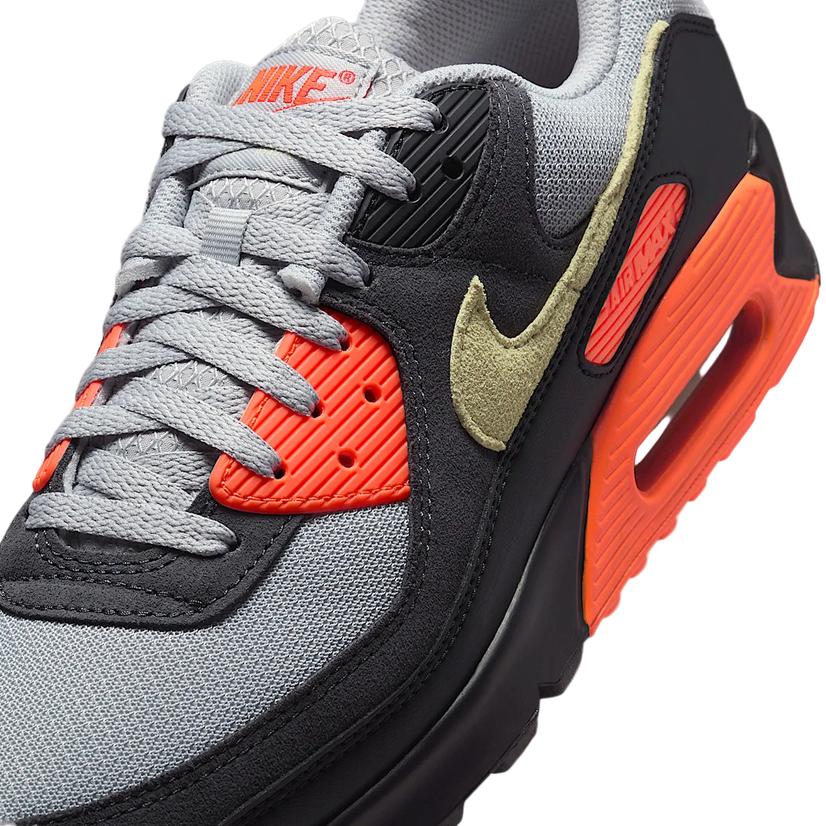 Nike Air Max 90 Light Smoke Grey Hyper Crimson Limelight