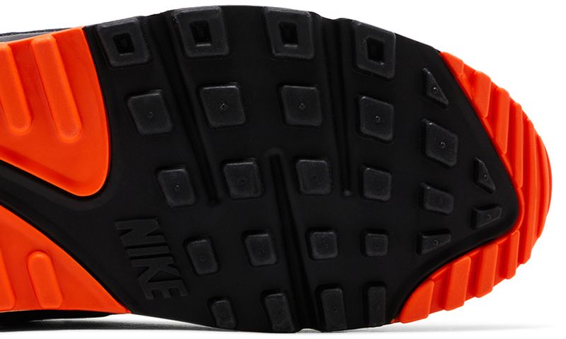 Nike Air Max 90 Summit White Safety Orange Dark Smoke Grey Smoke Grey