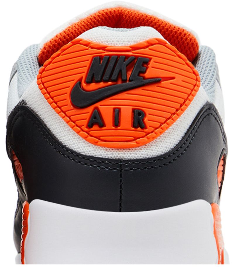 Nike Air Max 90 Summit White Safety Orange Dark Smoke Grey Smoke Grey