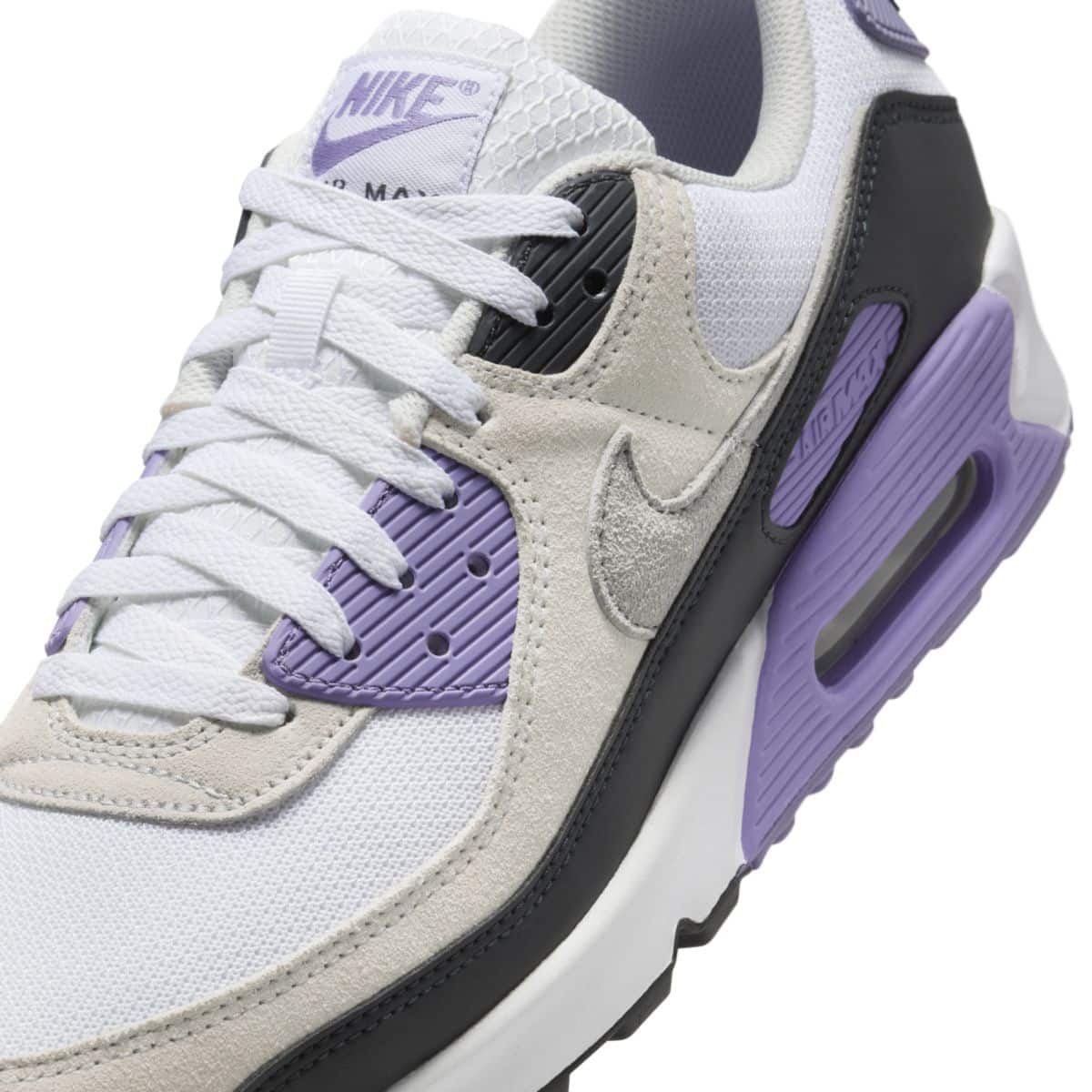 Nike Air Max 90 White Dusty Amethyst Photon Dust Light Smoke Grey