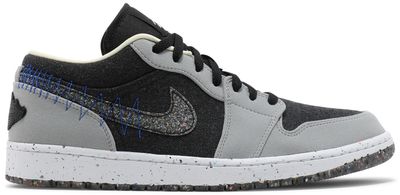 Jordan 1 Low Crater Black Grey