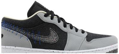 Jordan 1 Low Crater Black Grey