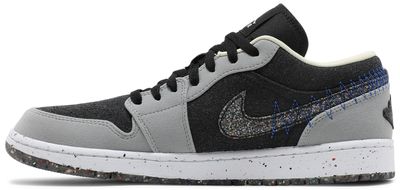 Jordan 1 Low Crater Black Grey