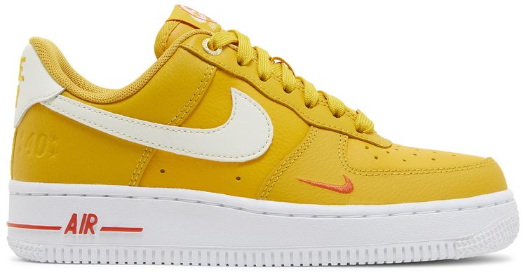 Nike Air Force 1 Low '07 SE 40th Anniversary Yellow Ochre Mini Swoosh (Women's)