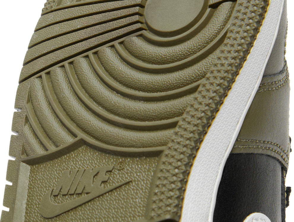 Jordan 1 Mid Black White Olive (GS)