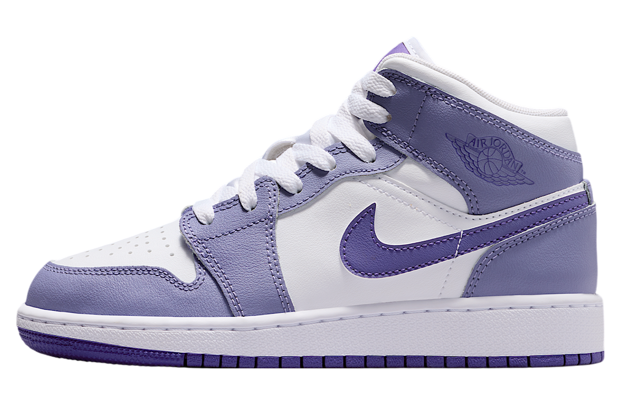 Jordan 1 Mid Dusty Amethyst White Court Purple (GS)