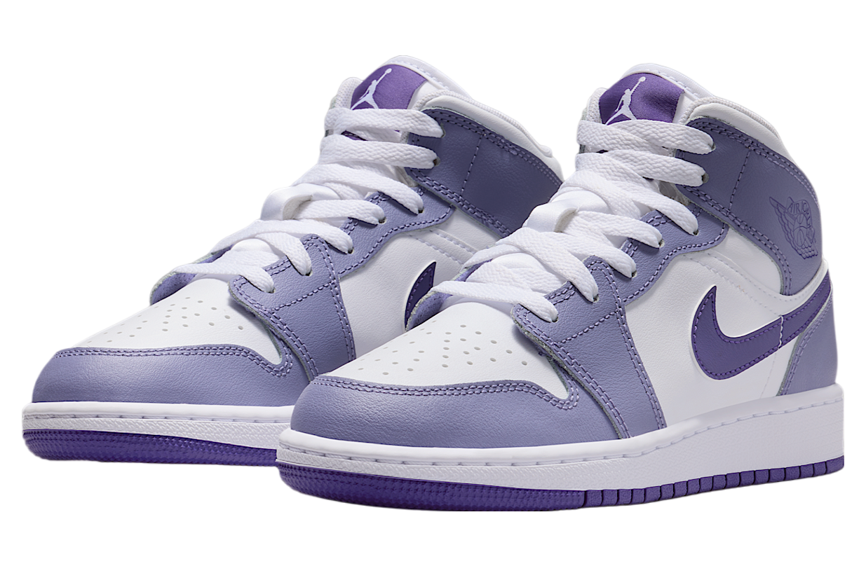 Jordan 1 Mid Dusty Amethyst White Court Purple (GS)