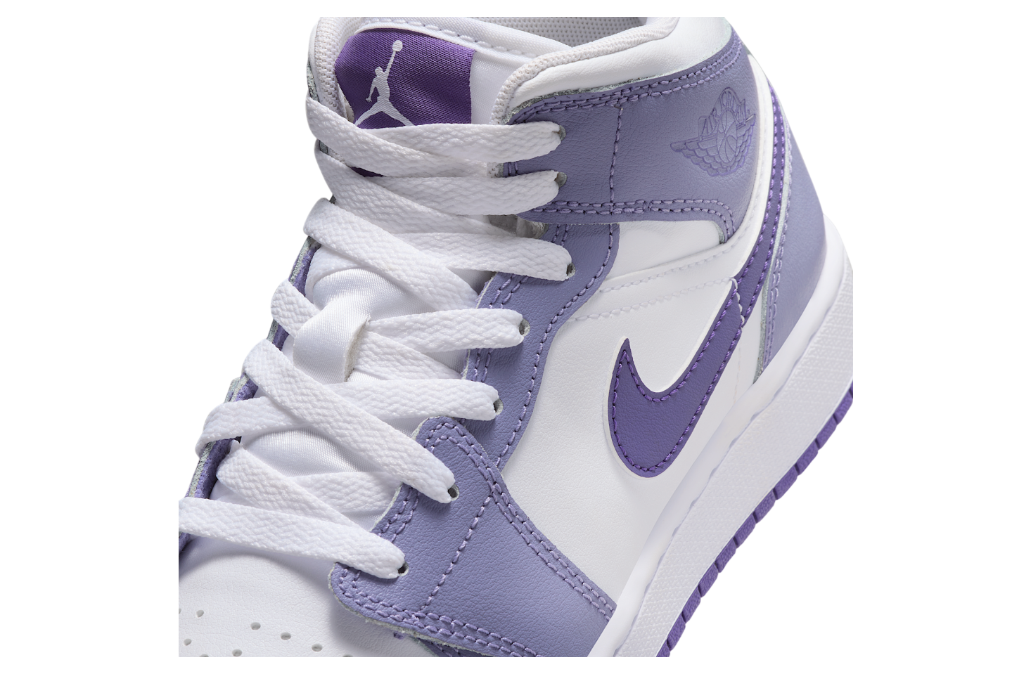 Jordan 1 Mid Dusty Amethyst White Court Purple (GS)