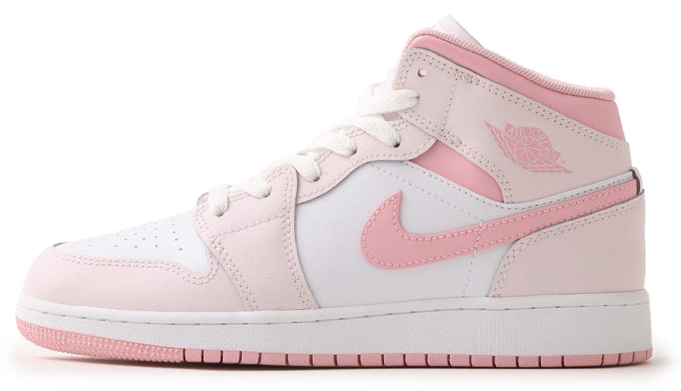 Jordan 1 Mid Pearl Pink White (GS)
