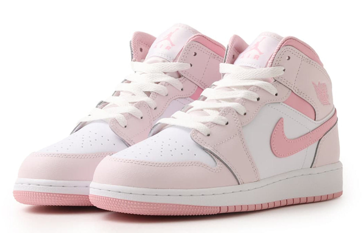 Jordan 1 Mid Pearl Pink White (GS)
