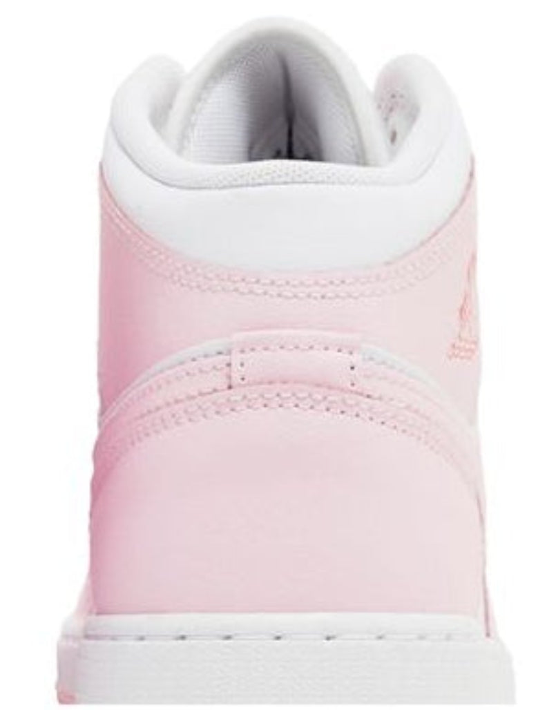 Jordan 1 Mid Pink Foam Fire Red (GS)