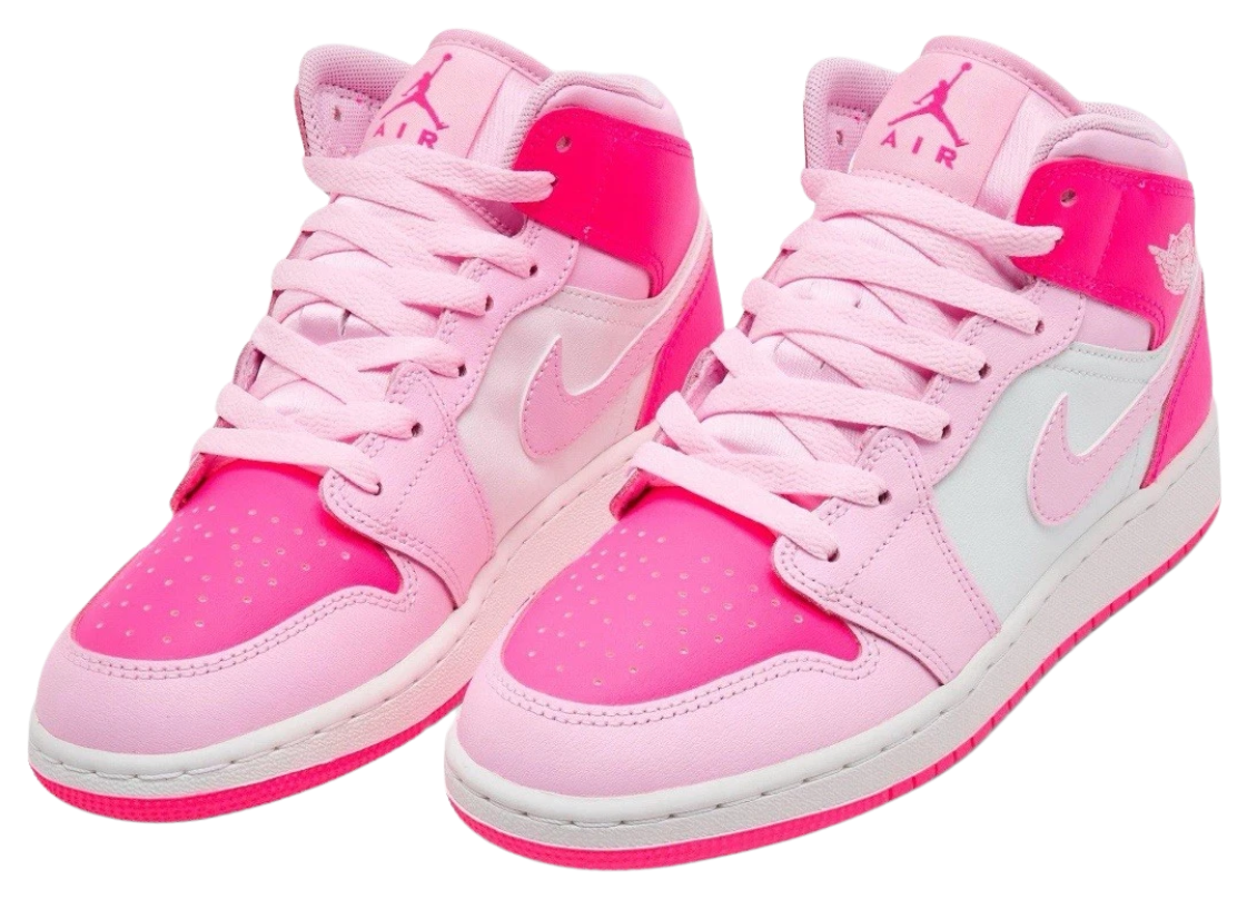 Jordan Retro 1 Mid Barbie Pink Air (GS)