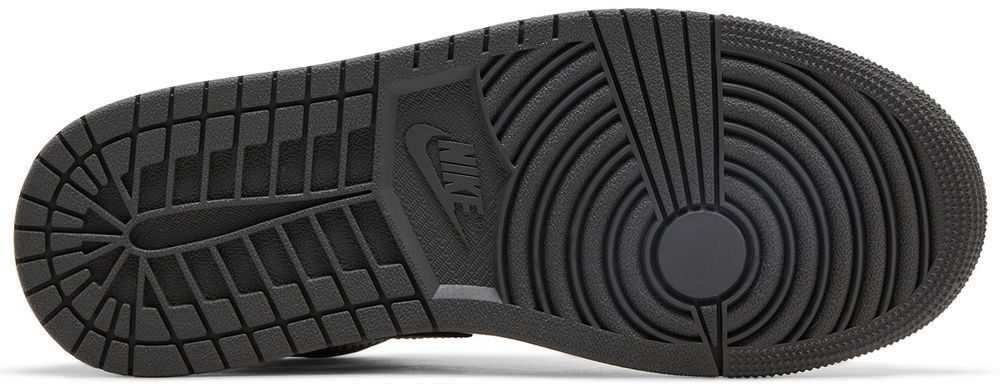 Jordan 1 Mid Black White Iron Grey