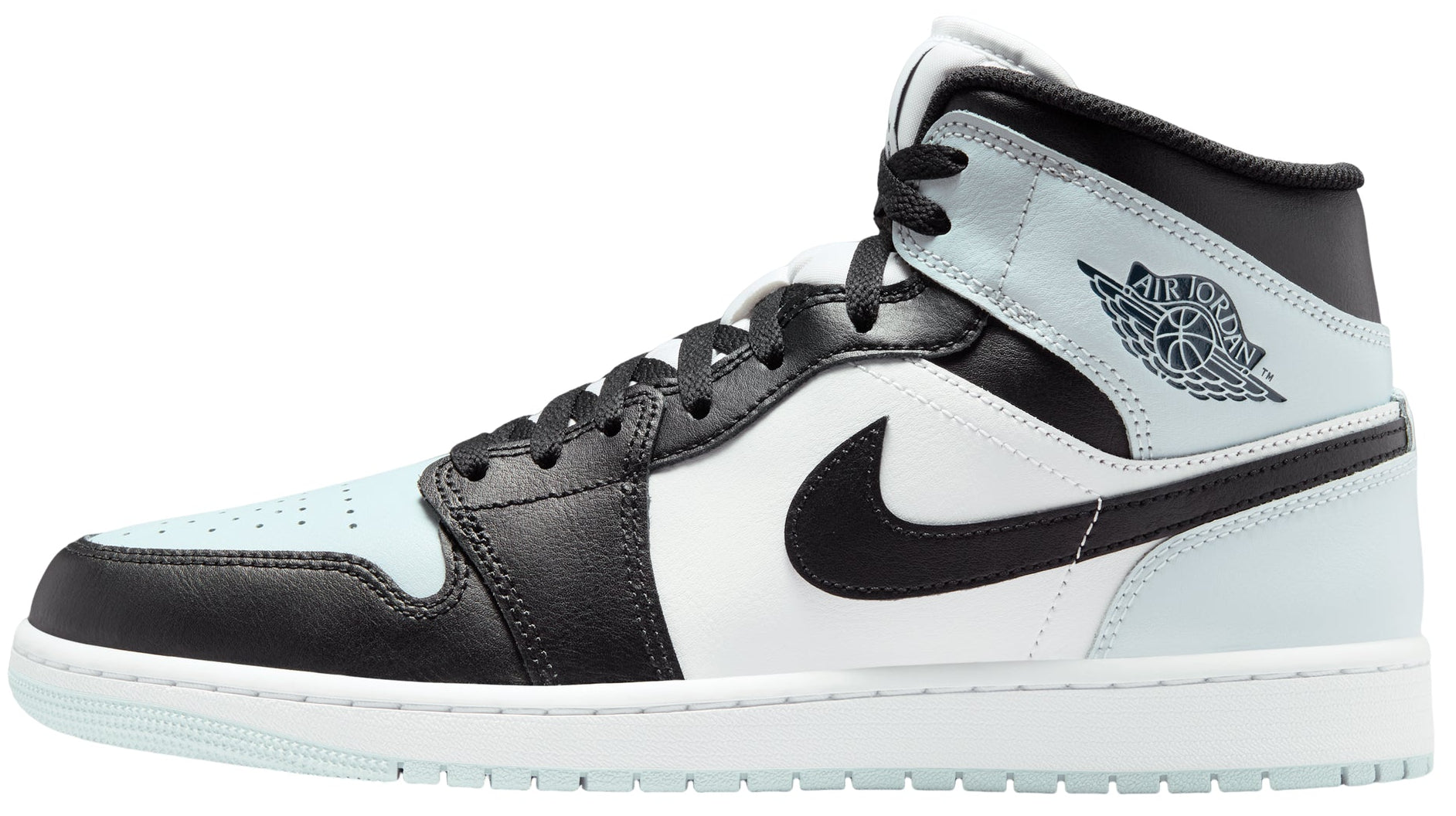 Jordan 1 Mid Black Aura Squadron Blue