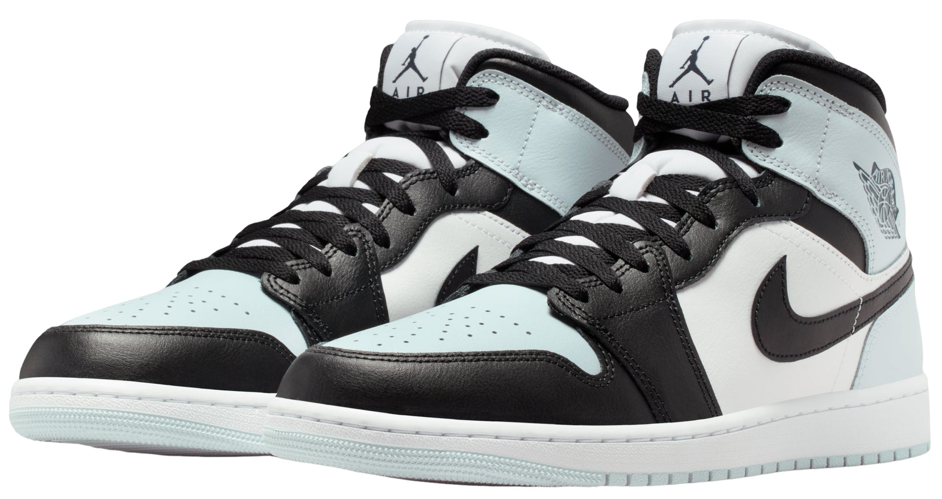 Jordan 1 Mid Black Aura Squadron Blue