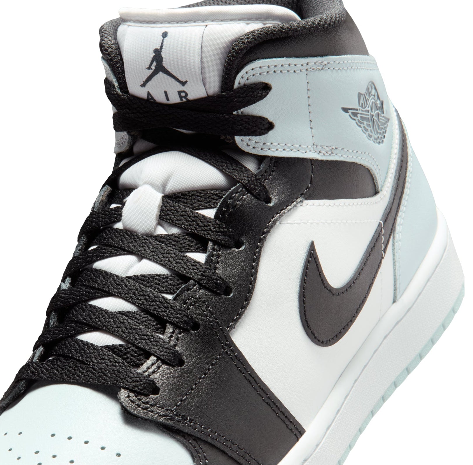 Jordan 1 Mid Black Aura Squadron Blue