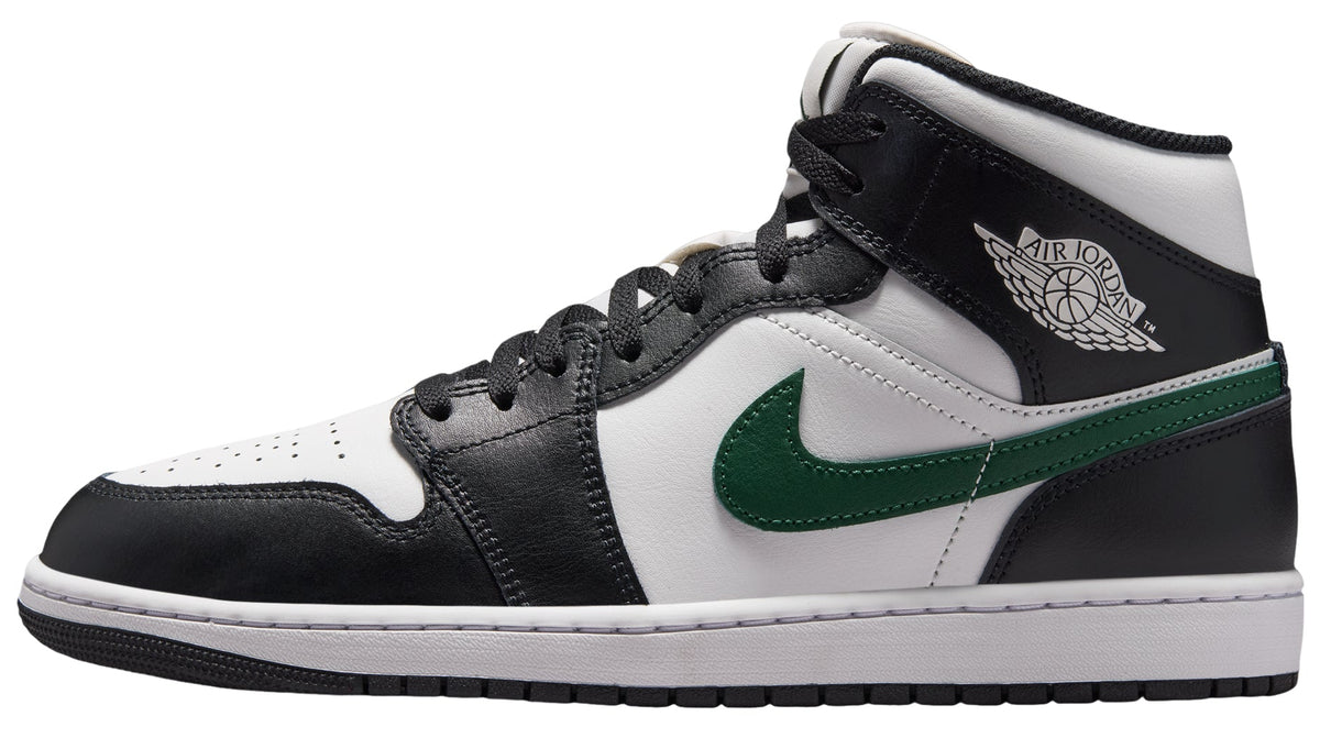 Jordan 1 Mid Black Gorge Green