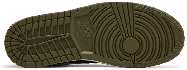 Jordan 1 Mid Black White Olive
