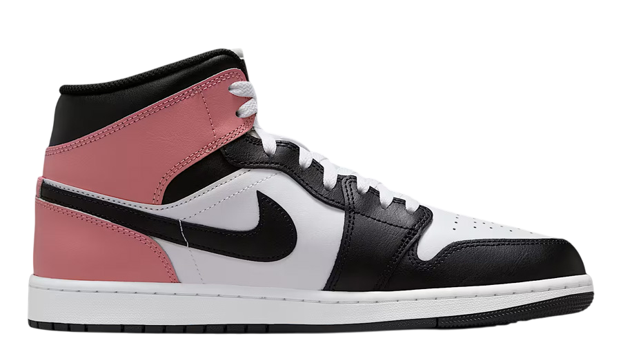 Jordan 1 Mid White Rust Pink Black