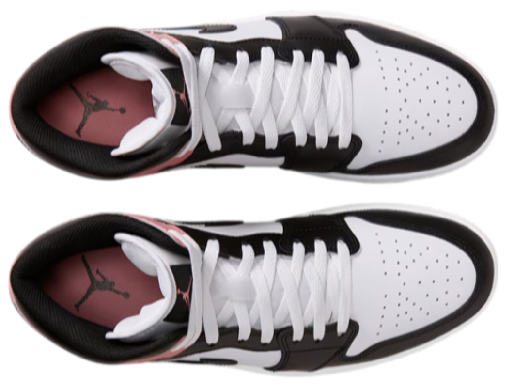 Jordan 1 Mid White Rust Pink Black