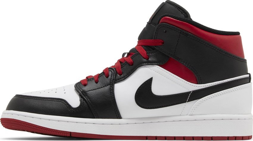Jordan 1 Mid Gym Red Black Toe