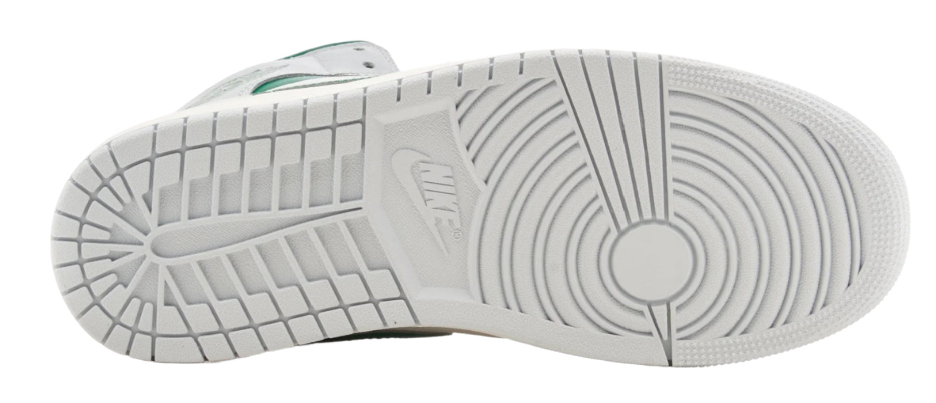 Jordan 1 Mid White Pure Platinum Pine Green