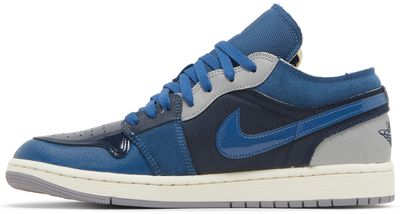 Jordan 1 Low SE Craft Obsidian French Blue Ashen Slate White