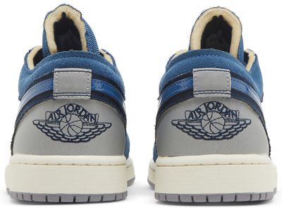 Jordan 1 Low SE Craft Obsidian French Blue Ashen Slate White