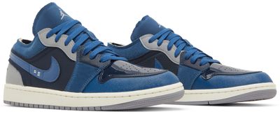 Jordan 1 Low SE Craft Obsidian French Blue Ashen Slate White