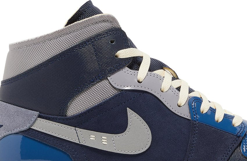 Jordan 1 Mid SE Craft Obsidian French Blue Ashen Slate White