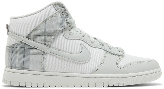 Nike Dunk High SE Tartan Plaid White Light Green