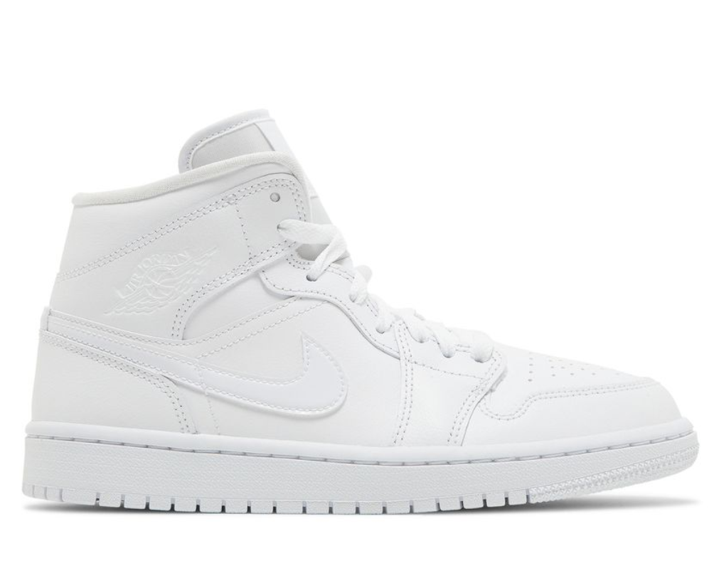 Air Jordan Mid Triple White (2022) (Women's)