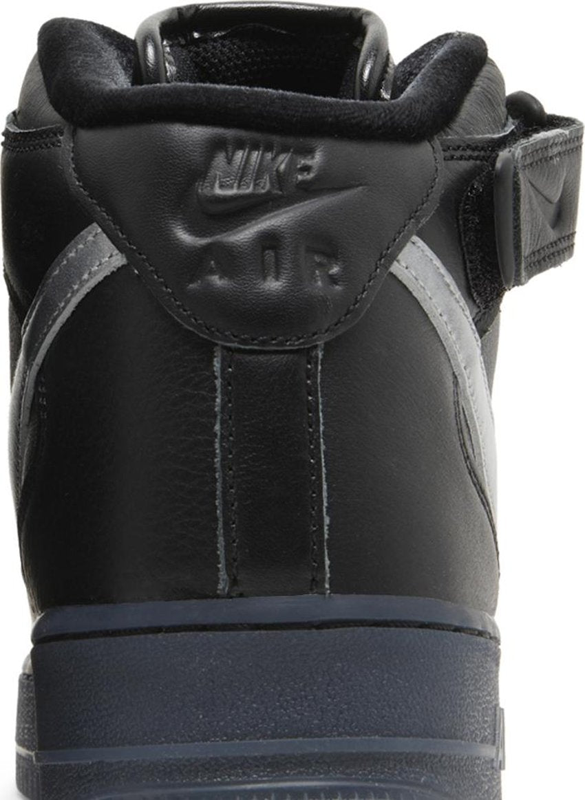 Nike Air Force 1 Mid PRM Black Metallic Silver