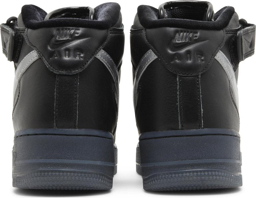 Nike Air Force 1 Mid PRM Black Metallic Silver