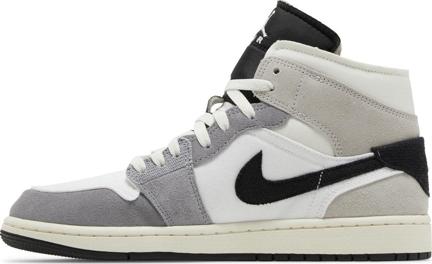 Air Jordan 1 Mid Craft Cement Grey