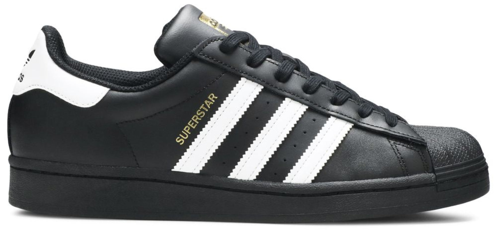 Adidas Superstar Core Black Cloud White Gold