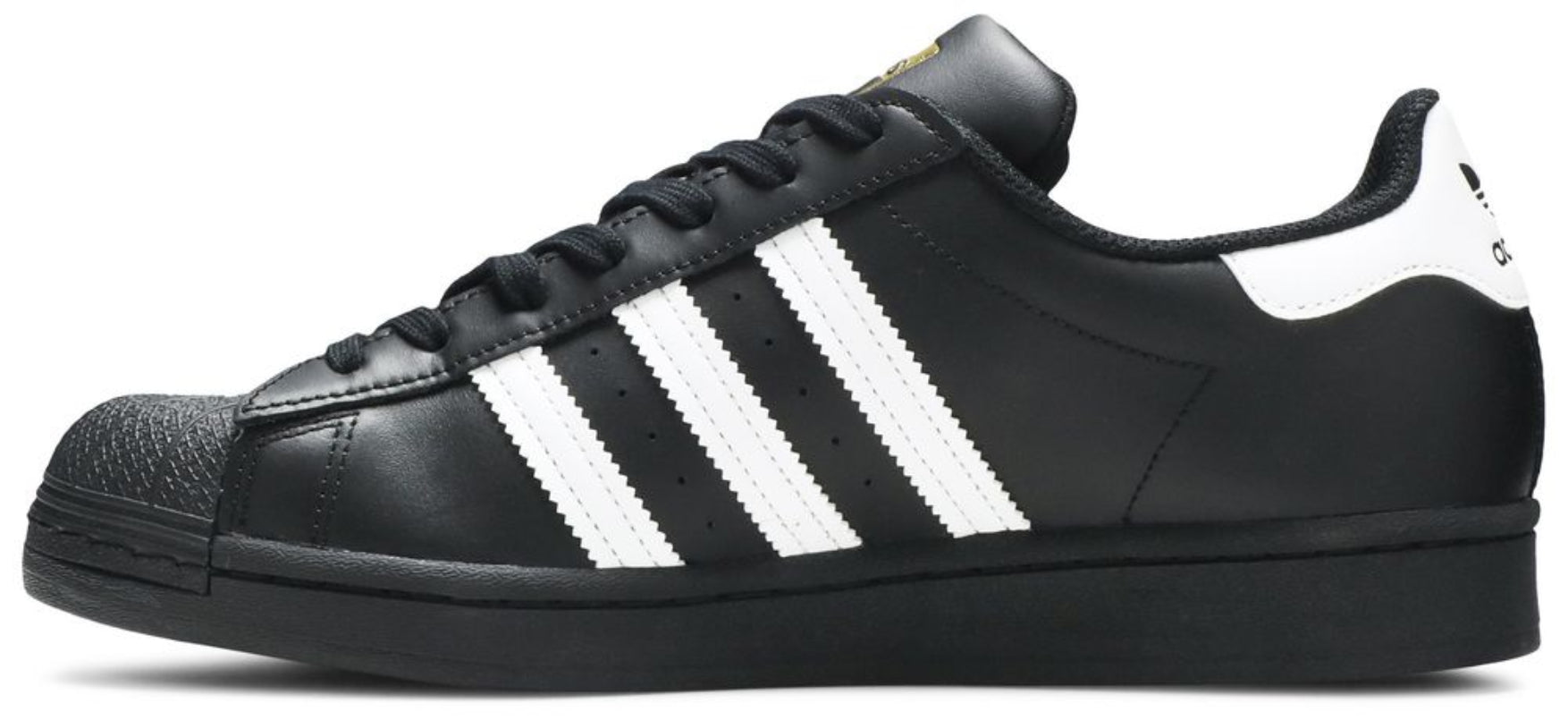 Adidas Superstar Core Black Cloud White Gold