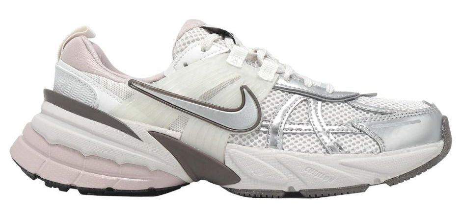 Nike V2K Run Platinum Tint Summit White Cave Stone Metallic Silver (Women's)