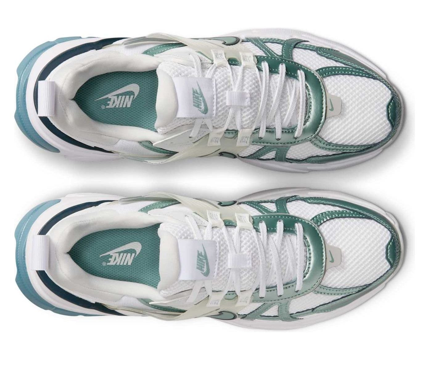 Nike V2K Run White Smokey Blue Armory Navy Cannon (Women's)