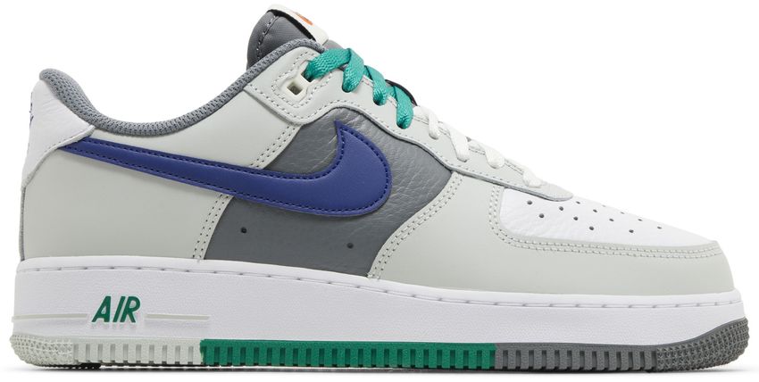 Nike Air Force 1 Low '07 LV8 Split Light Silver Deep Royal Blue